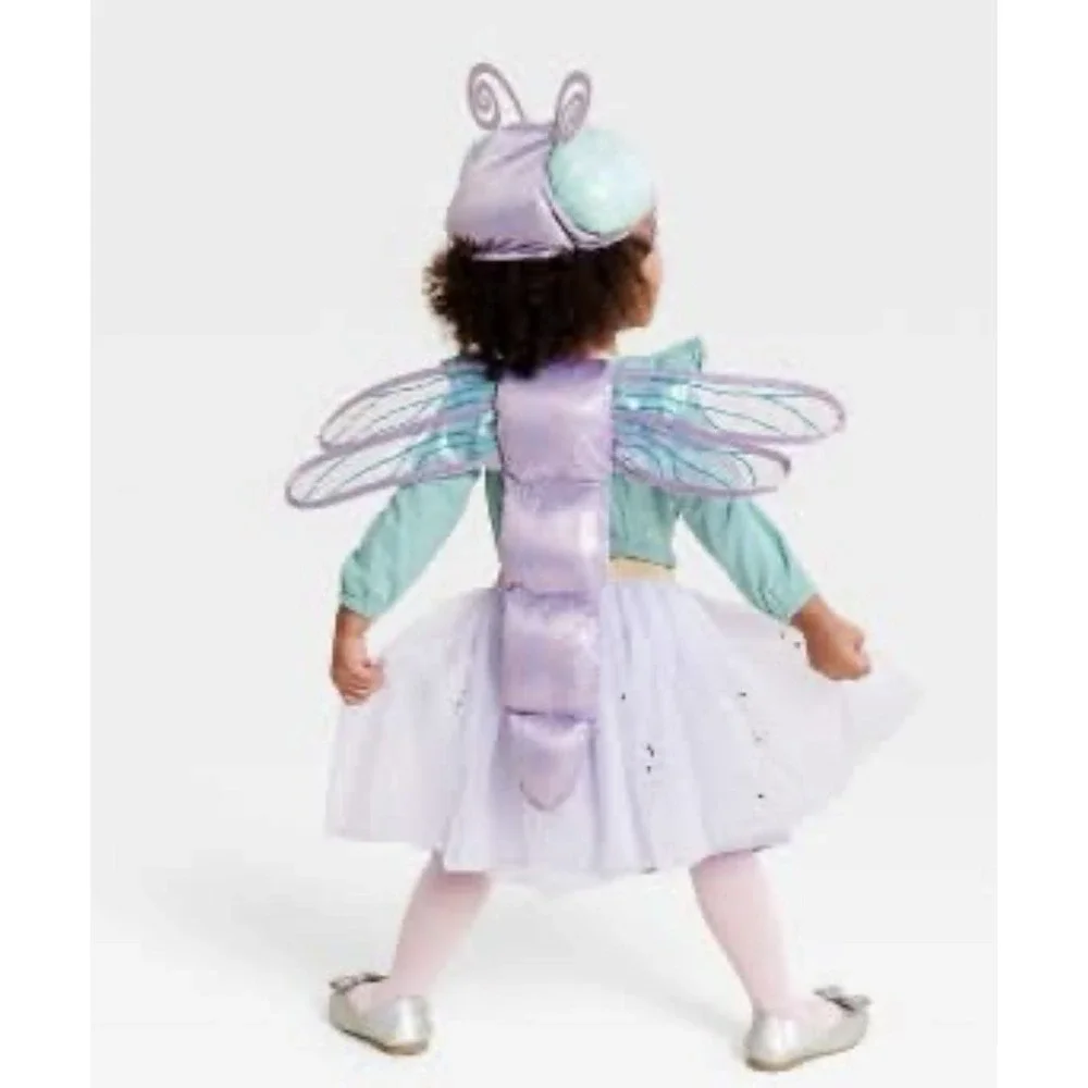Hyde And Eek Boutique Dragonfly Costume Toddler One Size Hat And Wings New